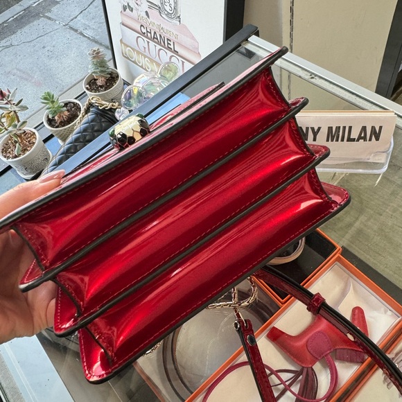 Bvlgari Patent Leather Small Serpenti Forever Handle Bag - Picture 5 of 10